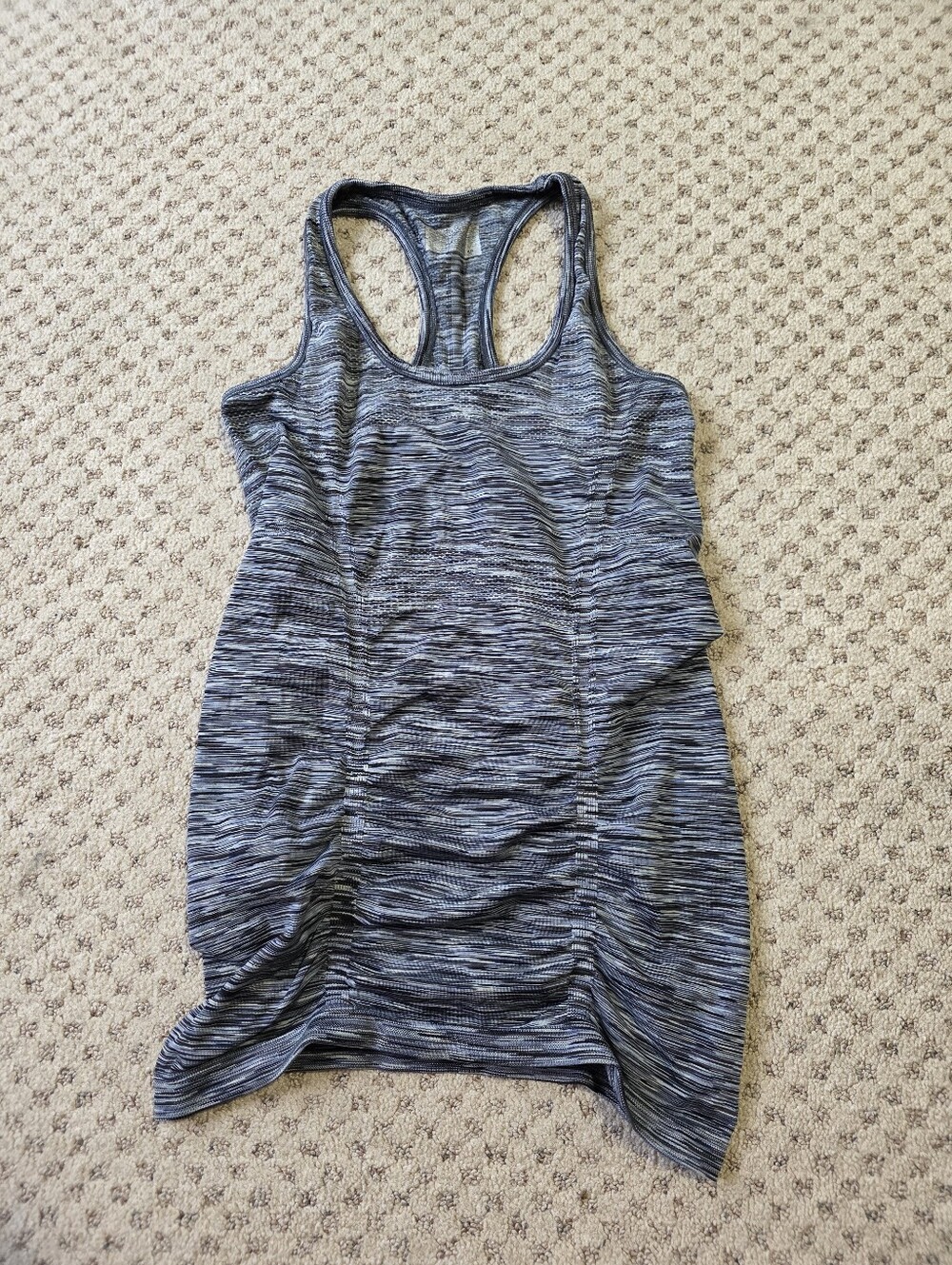 Athleta Blue-Gray Space Dye Racerback Tank